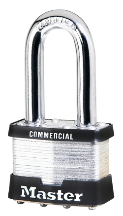Laminated Steel Padlock with .3125 in. Shackle with .75 Vertical Clearance