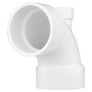 3 in. PVC DWV 90° Elbow with 1-1/2 in. Low Heel Inlet