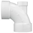 White PVC DWV 90&deg; Elbow with 1-1/2 