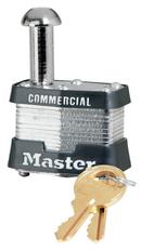 Master Lock Silver 1-9/16 in. Keyed Alike Single Post Padlock in Silver and Grey 