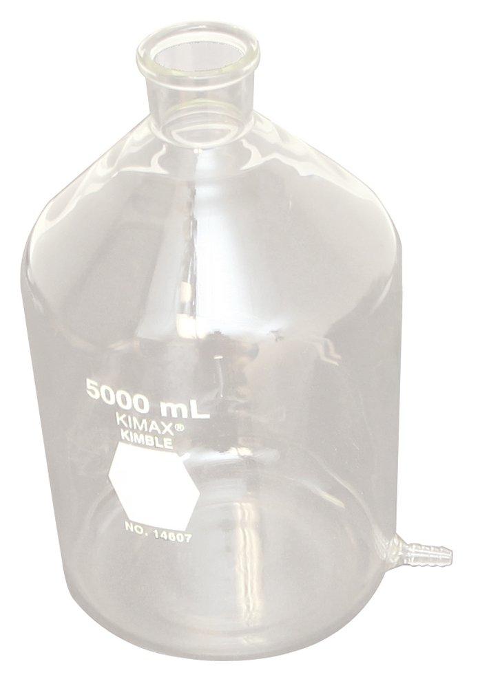 Kimble Chase Life Science and Research Clear Reservoir Bottle with Bottom Hose Outlet 