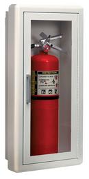 Logistics Supply Company White 5-1/2 in. Semi-Recessed Fire Extinguisher Cabinet 
