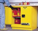 Justrite Yellow Manual Close Wall Mount Safety Cabinet 