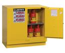 Justrite Yellow Self Close Countertop Cabinet 
