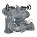 Hayward&reg; Duplex Plastic Flanged Valve Strainer 