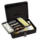 Keyed Locking Cash Box with 6 Compartment Tray