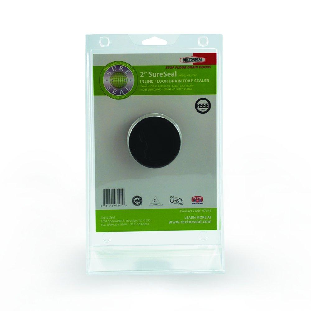 Rectorseal Black Slip Joint Plastic and Rubber Inline Floor Drain Trap Sealer 