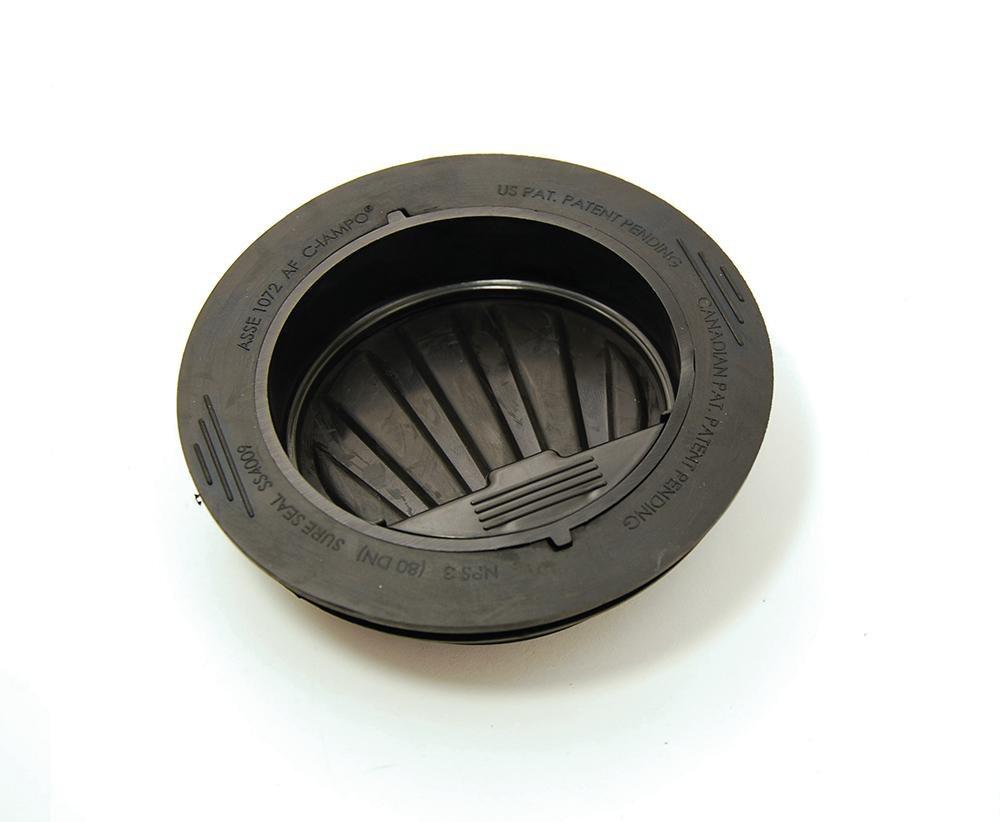 Rectorseal Black Slip Joint Plastic and Rubber Inline Floor Drain Trap Sealer 