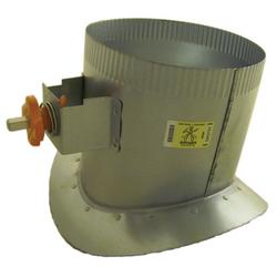 12 in. Galvanized Steel Saddle in Round Duct