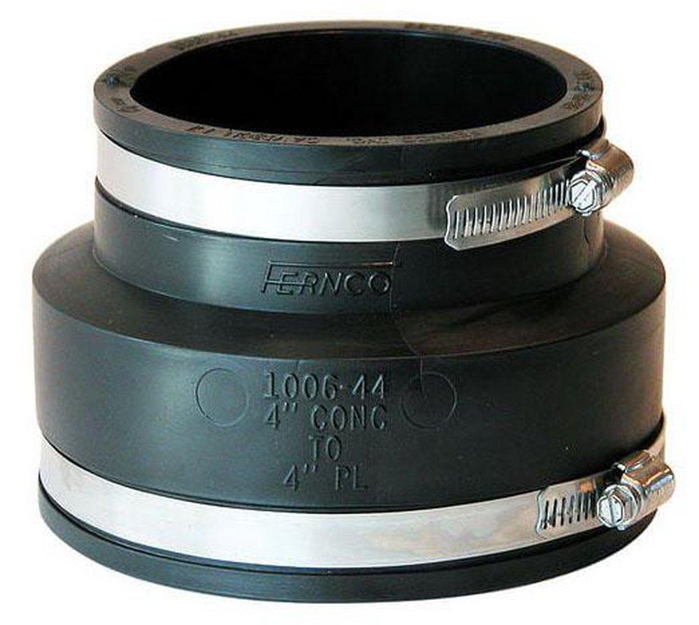Fernco Clamp Plastic Coupling with Stainless Steel Band 