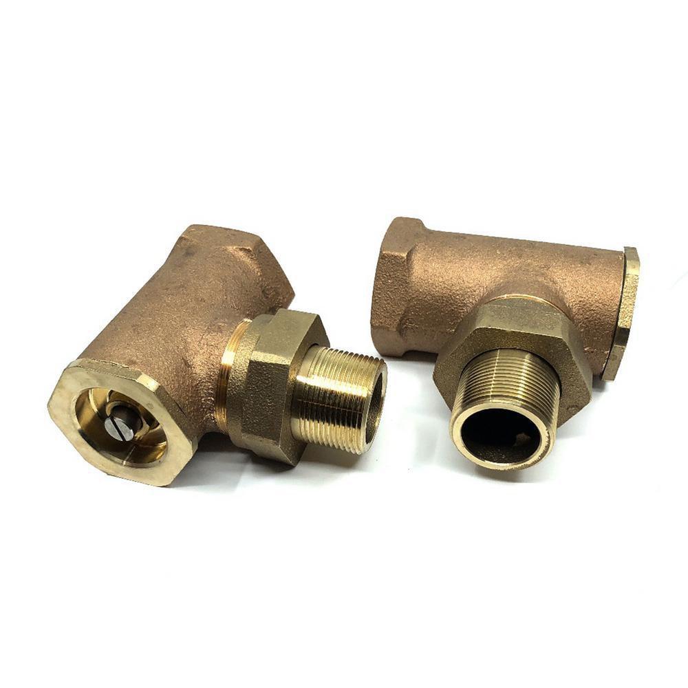 Symmons Industries Brass 2-3/4 in. Brass, Bronze and Stainless Steel Check Stop Body 