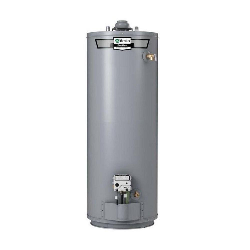 A.O. Smith Tall 60 MBH Residential Natural Gas Water Heater 