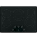 GE&reg; Black 5 Burner Smoothtop Cooktop 