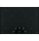 5 Burner Smoothtop Cooktop in Black on Black