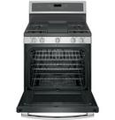 GE&reg; Stainless Steel 30 in. Gas 5-Burner Sealed Freestanding Range 