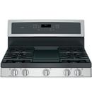 GE&reg; Stainless Steel 30 in. Gas 5-Burner Sealed Freestanding Range 