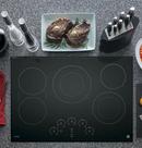 GE Profile&trade; Black 5 Burner Smoothtop Cooktop 