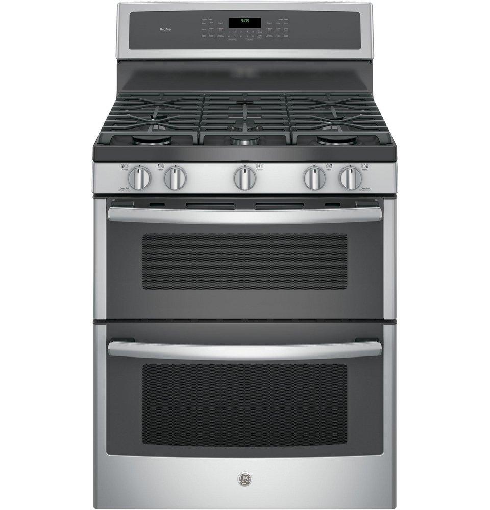 GE&reg; Stainless Steel 30 in. Gas 5-Burner Sealed Freestanding Range 