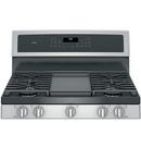 GE&reg; Stainless Steel 30 in. Gas 5-Burner Sealed Freestanding Range 