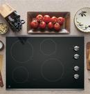 GE&reg; Stainless Steel 4 Burner Smoothtop Cooktop 