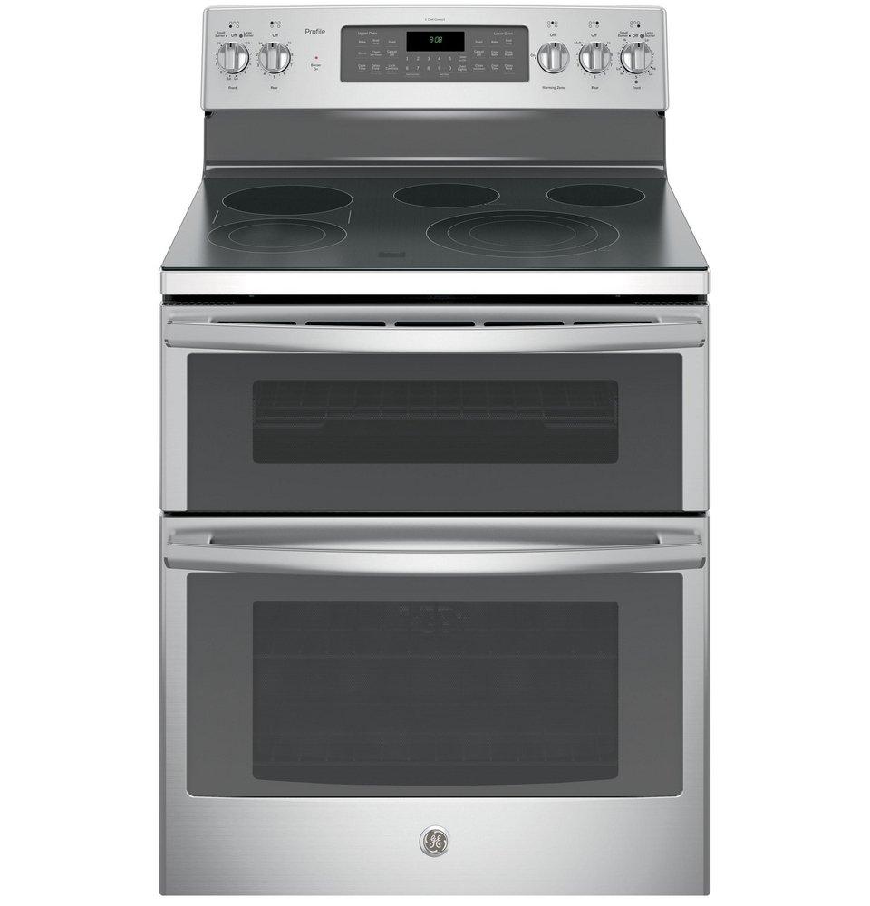GE&reg; Stainless Steel 29-7/8 in. Electric 5-Burner Radiant Freestanding Range 