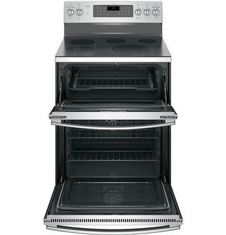 GE&reg; Stainless Steel 29-7/8 in. Electric 5-Burner Radiant Freestanding Range 
