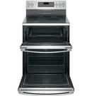 GE&reg; Stainless Steel 29-7/8 in. Electric 5-Burner Radiant Freestanding Range 