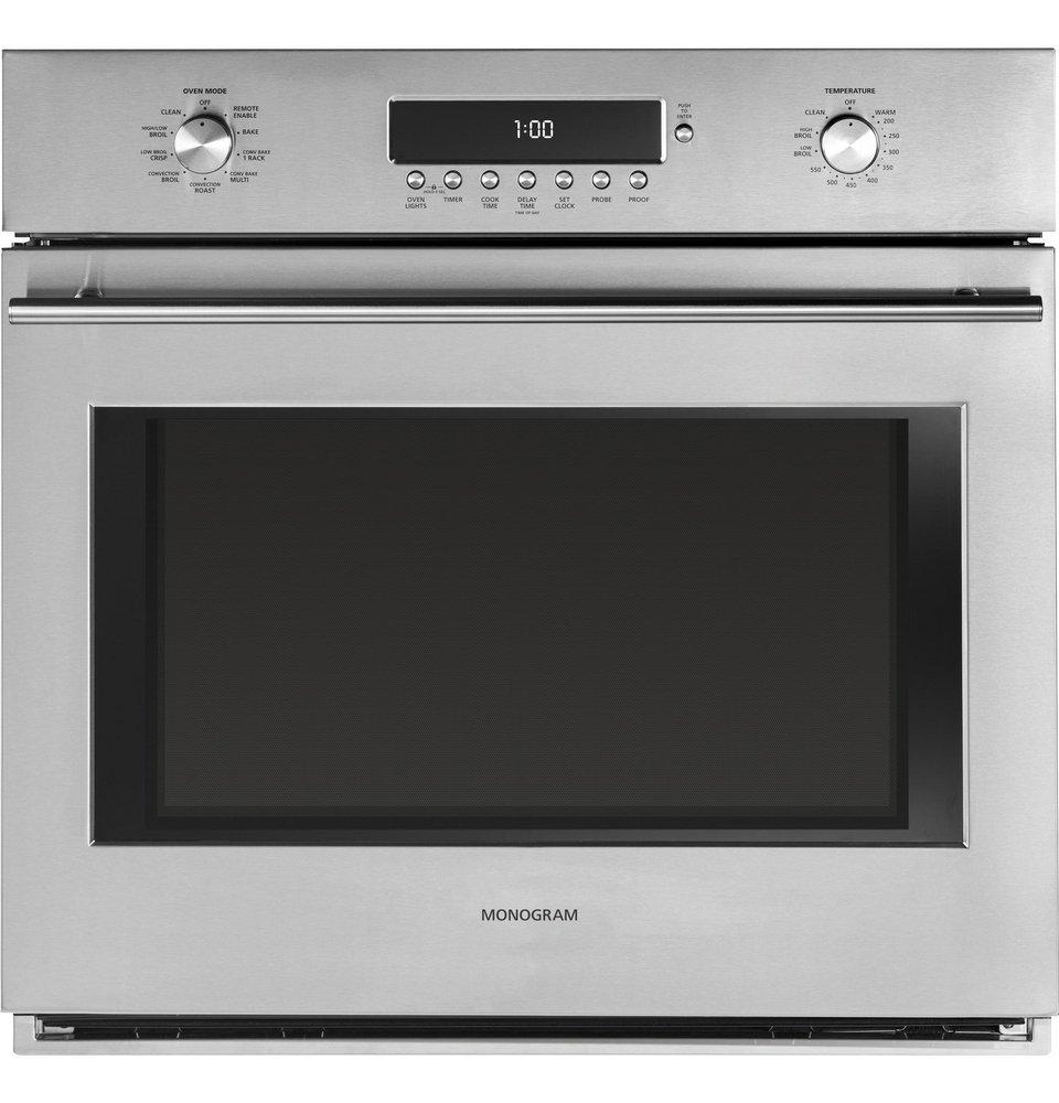 Monogram&reg; Stainless Steel 29-3/4 in. 5 cu. ft. Single Oven 