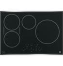 4 Burner Induction Cooktop in Stainless Steel on Black