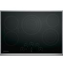 Monogram&reg; Stainless Steel/Black 5 Burner Radiant Cooktop 