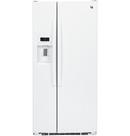 GE&reg; High Gloss White 32-3/4 in. 16.23 cu. ft. Side-By-Side Refrigerator 