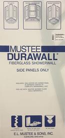 33-1/4 x 73-1/4 in. Shower End Wall Set in White