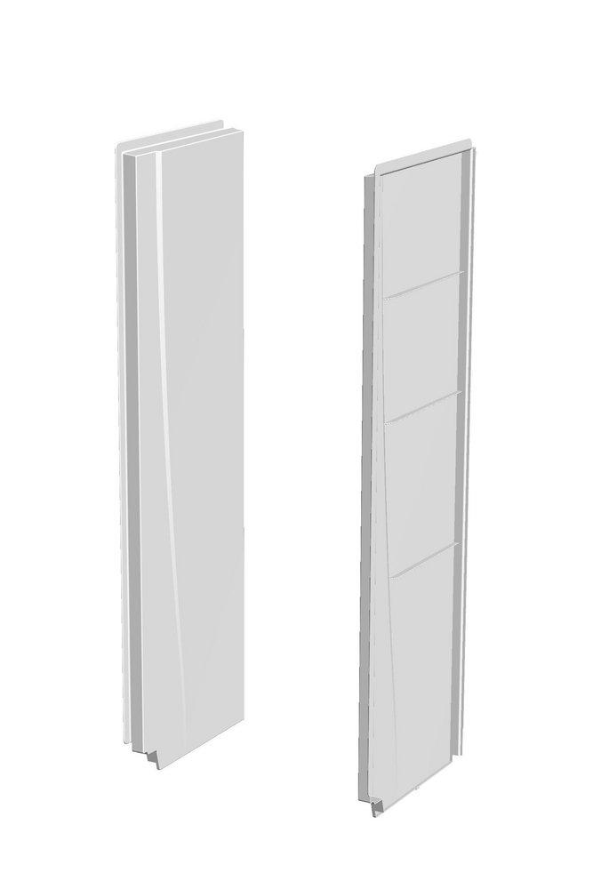 Aquatic White 5 x 23 x 74 in. Shower Wall Set 
