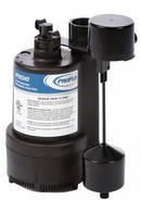 1/3 HP 120V Thermoplastic Submersible Sump Pump with Base