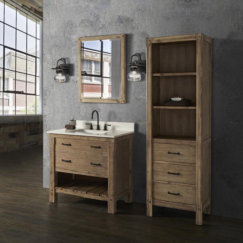 Fairmont Designs Sonoma Sand 34-1/2 x 36 in. Open Shelf Vanity 