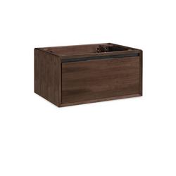 17-1/2 x 36 in. Wall Mount Vanity in Natural Walnut