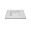 Fairmont Designs White 37 in x 22 in Single Bowl Ceramic Vanity Top 