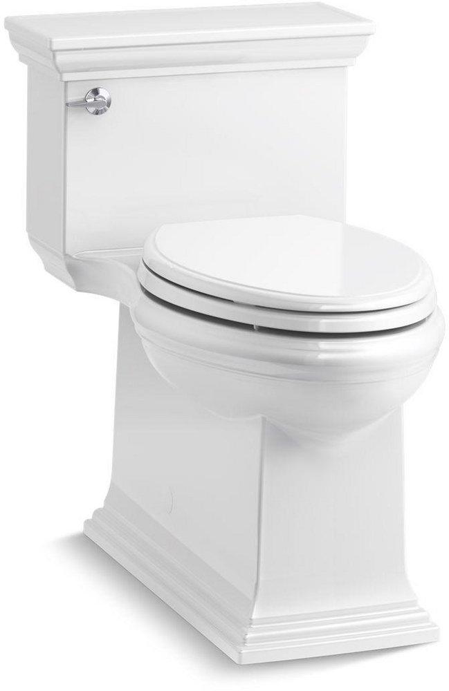KOHLER White 1.28 gpf Elongated Floor Mount One Piece Toilet 