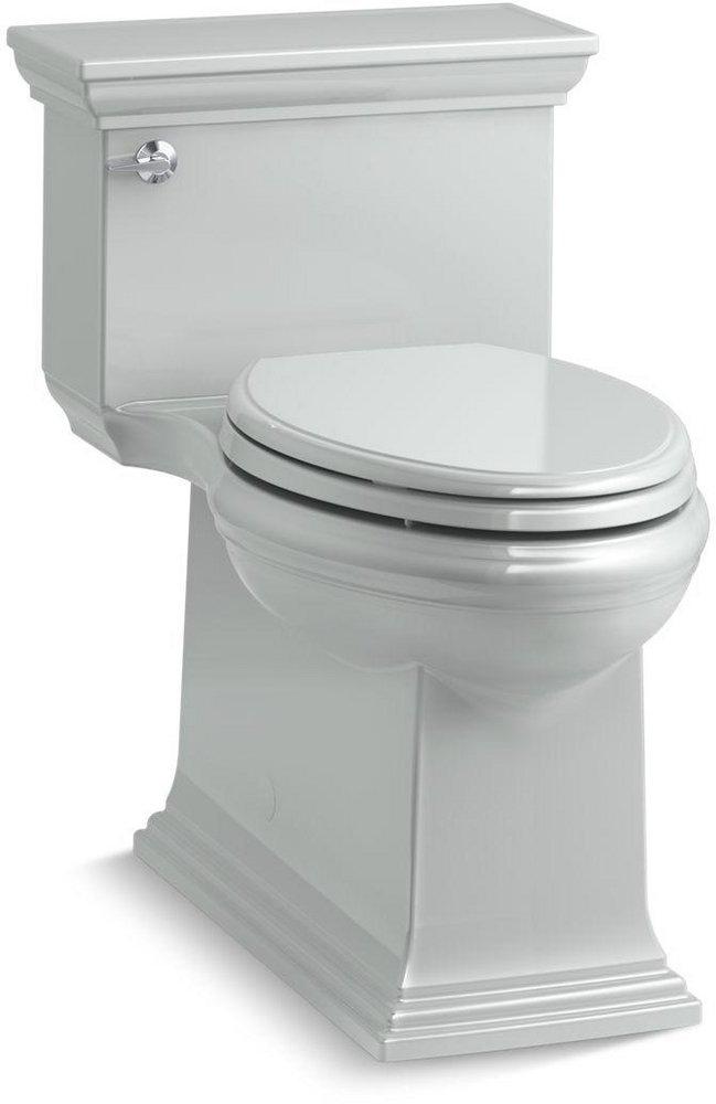 KOHLER Ice&trade; Grey 1.28 gpf Elongated Floor Mount One Piece Toilet 