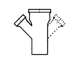 4 X 4 X 1-1/2 SV CI Tap Wye