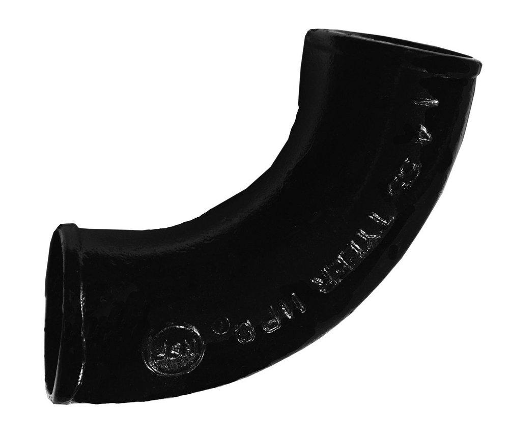 Tyler Pipe No Hub 90 Degree Cast Iron Short Sweep Bend 