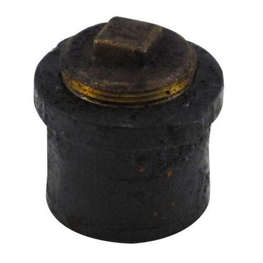 Tyler Pipe No Hub Cast Iron Reducing Cleanout Ferrule with Plug 