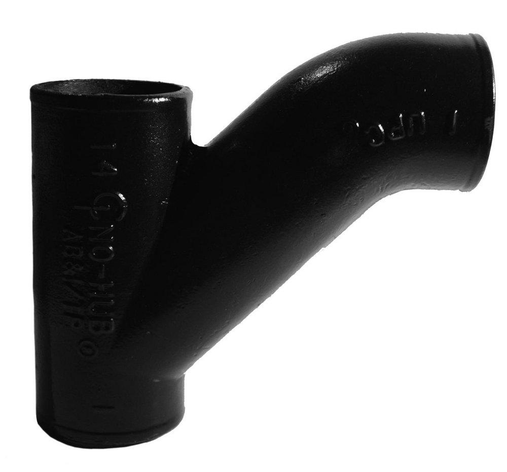 Tyler Pipe No Hub Cast Iron Reducing Combination Tee-Wye 