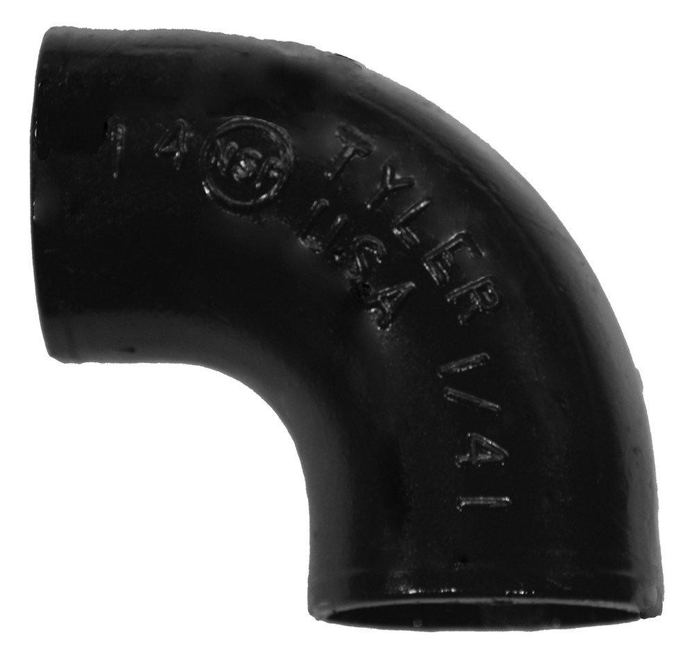 Tyler Pipe No Hub 90 Degree Cast Iron Reducing 1/4 Bend 