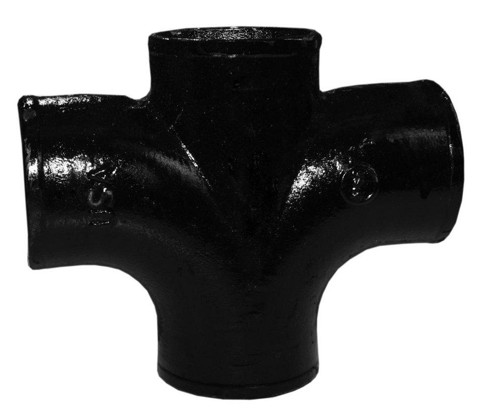 Tyler Pipe No Hub Cast Iron Reducing Sanitary Cross 