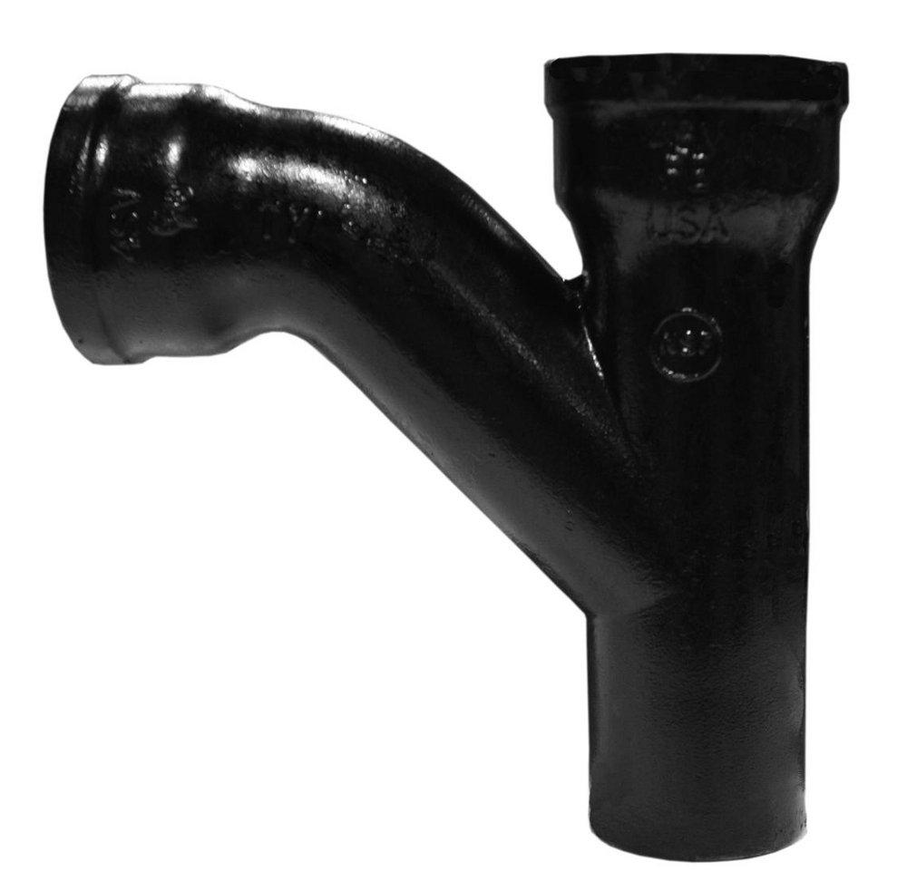 Tyler Pipe Hub x Spigot Cast Iron 1/8 Bend Combination Wye 