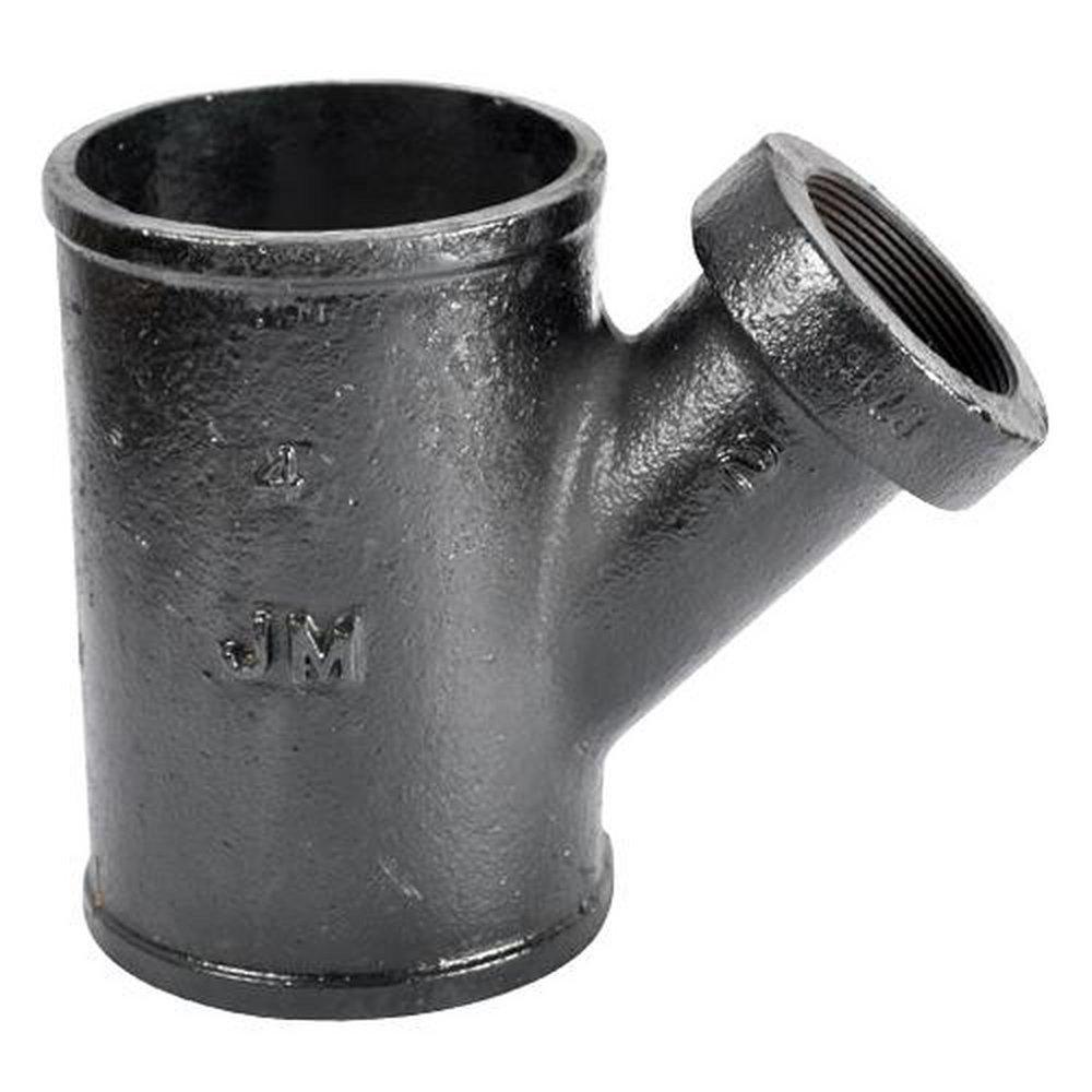Tyler Pipe No Hub x Tapped Cast Iron Reducing Wye 