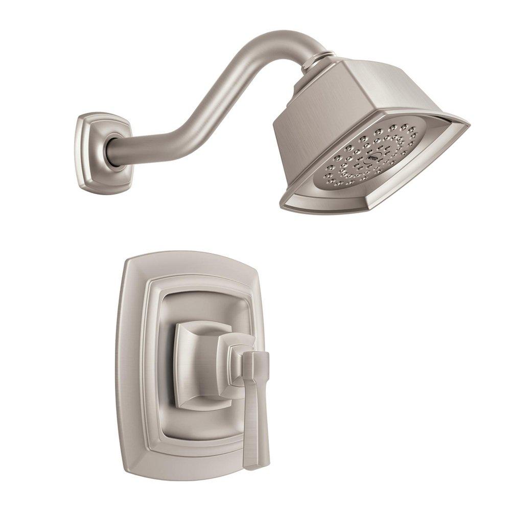 Moen Spot Resist&trade; Brushed Nickel Single Handle Single Function Shower Faucet (Trim Only) 