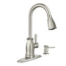 Moen Spot Resist&reg; Stainless Steel Single Handle Pull Out Kitchen Faucet 