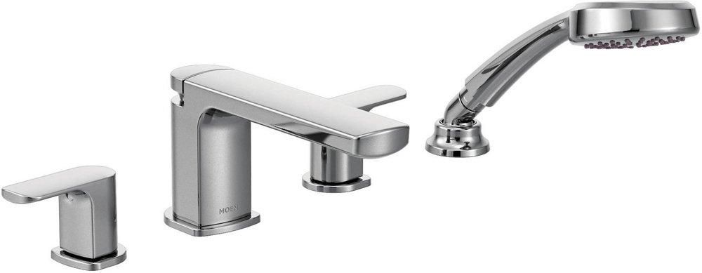 Moen Polished Chrome Two Handle Roman Tub Faucet Trim Only 